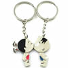 Zinc Alloy Lover keyring, Pendant Size 25mm-40mm, Length Approx:3.5inch-4inch, Sold by Pair