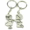 Zinc Alloy Lover keyring, Pendant Size 25mm-40mm, Length Approx:3.5inch-4inch, Sold by Pair