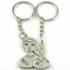 Zinc Alloy Lover keyring, Pendant Size 25mm-40mm, Length Approx:3.5inch-4inch, Sold by Pair