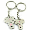 Zinc Alloy Lover keyring, Pendant Size 25mm-40mm, Length Approx:3.5inch-4inch, Sold by Pair