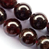 Gemstone beads, garnet, A grade, round, 12mm, Sold per 16-inch Strand 