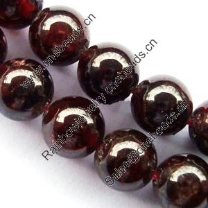Gemstone beads, garnet, A grade, round, 12mm, Sold per 16-inch Strand 