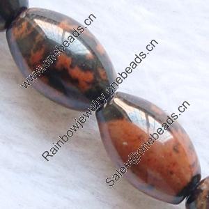 Gemstone beads, golden obsidian, rice, 8x12mm, Sold per 16-inch Strand 