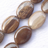 Gemstone beads, grain stone, oval, 22x30mm, Sold per 16-inch Strand 