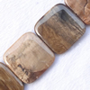 Gemstone beads, grain stone, square, 30x30mm, Sold per 16-inch Strand 