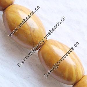 Gemstone beads, grain stone, rice, 8x12mm, Sold per 16-inch strand 