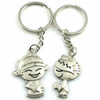 Zinc Alloy Lover keyring, Pendant Size 25mm-40mm, Length Approx:3.5inch-4inch, Sold by Pair