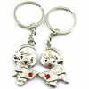 Zinc Alloy Lover keyring, Pendant Size 25mm-40mm, Length Approx:3.5inch-4inch, Sold by Pair