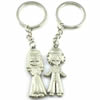 Zinc Alloy Lover keyring, Pendant Size 25mm-40mm, Length Approx:3.5inch-4inch, Sold by Pair