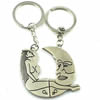 Zinc Alloy Lover keyring, Pendant Size 25mm-40mm, Length Approx:3.5inch-4inch, Sold by Pair