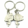 Zinc Alloy Lover keyring, Pendant Size 25mm-40mm, Length Approx:3.5inch-4inch, Sold by Pair