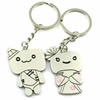 Zinc Alloy Lover keyring, Pendant Size 25mm-40mm, Length Approx:3.5inch-4inch, Sold by Pair