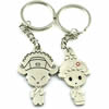 Zinc Alloy Lover keyring, Pendant Size 25mm-40mm, Length Approx:3.5inch-4inch, Sold by Pair