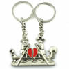 Zinc Alloy Lover keyring, Pendant Size 25mm-40mm, Length Approx:3.5inch-4inch, Sold by Pair