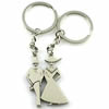 Zinc Alloy Lover keyring, Pendant Size 25mm-40mm, Length Approx:3.5inch-4inch, Sold by Pair