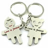 Zinc Alloy Lover keyring, Pendant Size 25mm-40mm, Length Approx:3.5inch-4inch, Sold by Pair