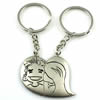 Zinc Alloy Lover keyring, Pendant Size 25mm-40mm, Length Approx:3.5inch-4inch, Sold by Pair