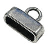 Zinc Alloy Cord End Caps, lead-free, 9x13mm, hole:11x4mm, Sold by Bag