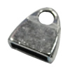 Zinc Alloy Cord End Caps, lead-free, 13x13mm, hole:9.5x2.5mm, Sold by Bag