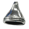 Zinc Alloy Cord End Caps, lead-free, 14x15mm, hole:10x4mm, Sold by Bag