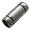 Zinc Alloy Cord End Caps, lead-free, 5x11mm, hole:3mm, Sold by Bag