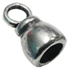 Zinc Alloy Cord End Caps, lead-free, 13x8mm, hole:5mm, Sold by Bag