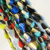 Electroplate Glass Beads, mix colors, 13x18mm, Hole Approx:1mm, Sold per 16-inch Strand