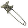 Zinc alloy brooch, Fashion jewelry, Lead-free animal, Length: about 55mm, Head size:19x18mm, Sold by PC