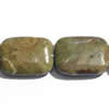 Gemstone beads, green ao bao, oblong, 10x14mm, Sold per 16-inch Strand