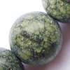 Gemstone beads, green lace stone, round, 10mm, Sold per 16-inch Strand 