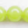 Gemstone beads, green quartz, round, 10mm, Sold per 16-inch Strand 