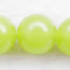 Gemstone beads, green quartz, round, 6mm, Sold per 16-inch Strand 