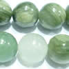 Gemstone beads, green rutilated quartz, round, 8mm, Sold per 16-inch Strand 