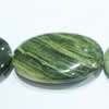 Gemstone beads, green rutilated quartz, oval, 30x40mm, Sold per 16-inch Strand