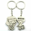 Zinc Alloy Lover keyring, Pendant Size 25mm-40mm, Length Approx:3.5inch-4inch, Sold by Pair