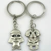 Zinc Alloy Lover keyring, Pendant Size 25mm-40mm, Length Approx:3.5inch-4inch, Sold by Pair