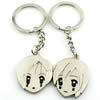 Zinc Alloy Lover keyring, Pendant Size 25mm-40mm, Length Approx:3.5inch-4inch, Sold by Pair