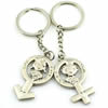 Zinc Alloy Lover keyring, Pendant Size 25mm-40mm, Length Approx:3.5inch-4inch, Sold by Pair