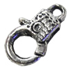 Zinc Alloy Clasp, Fashion Jewelry Clasp, Lead-free Length:12mm, Sold by Bag