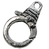 Zinc Alloy Clasp, Fashion Jewelry Clasp, Lead-free Length:18mm, Sold by Bag