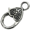 Zinc Alloy Clasp, Fashion Jewelry Clasp, Lead-free Length:25mm, Sold by Bag