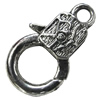 Zinc Alloy Clasp, Fashion Jewelry Clasp, Lead-free Length:23mm, Sold by Bag