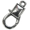 Zinc Alloy Clasp, Fashion Jewelry Clasp, Lead-free Length:27mm, Sold by Bag