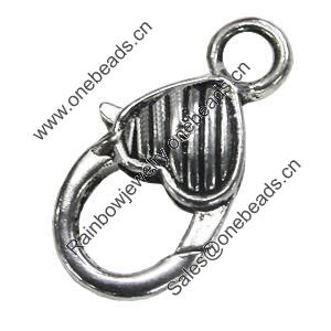 Zinc Alloy Clasp, Fashion Jewelry Clasp, Lead-free Length:25mm, Sold by Bag