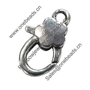 Zinc Alloy Clasp, Fashion Jewelry Clasp, Lead-free Length:27mm, Sold by Bag