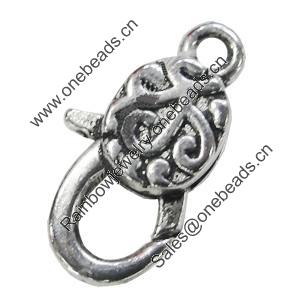 Zinc Alloy Clasp, Fashion Jewelry Clasp, Lead-free Length:30mm, Sold by Bag