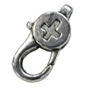 Zinc Alloy Clasp, Fashion Jewelry Clasp, Lead-free Length:27mm, Sold by Bag