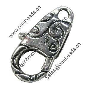 Zinc Alloy Clasp, Fashion Jewelry Clasp, Lead-free Length:24mm, Sold by Bag
