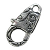 Zinc Alloy Clasp, Fashion Jewelry Clasp, Lead-free Length:24mm, Sold by Bag