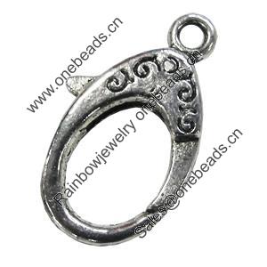 Zinc Alloy Clasp, Fashion Jewelry Clasp, Lead-free Length:30mm, Sold by Bag